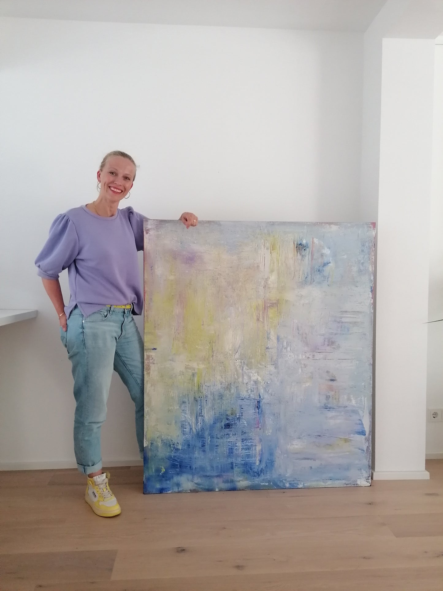 Bayside Beauty 120x140cm with white Frame