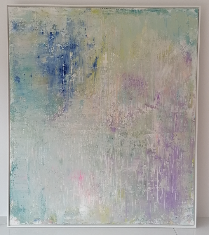 Sunday Walk 120x140cm with White Frame