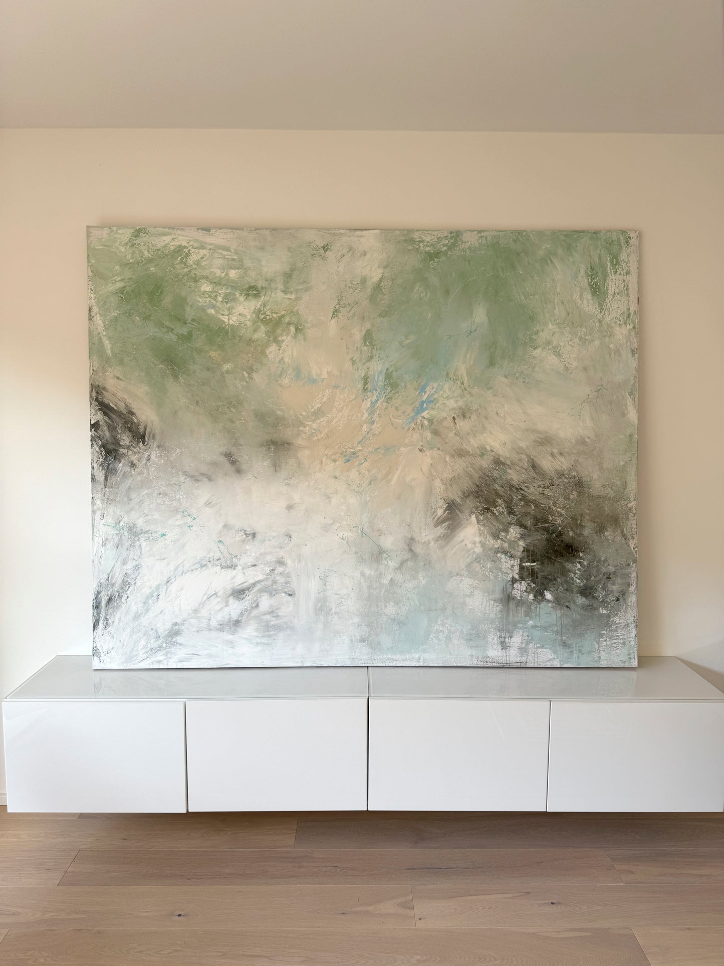Almost There 200x160cm with white Frame