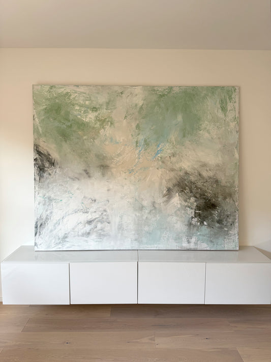 Almost There 200x160cm with white Frame
